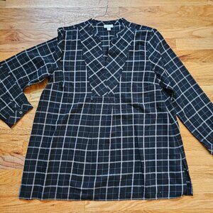 J Jill plaid blouse